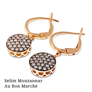 Boucles d'oreilles créateur Selim Mouzannar